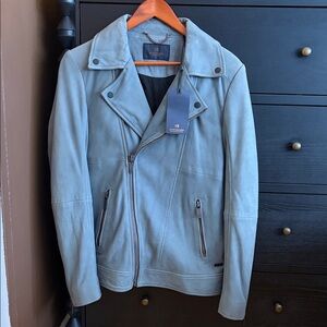 Scotch & Soda Men's Leather Moto Jacket